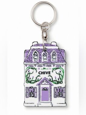 2/$25 Lenox Spice Village Inspired Chive House Keychain with Key Ring
